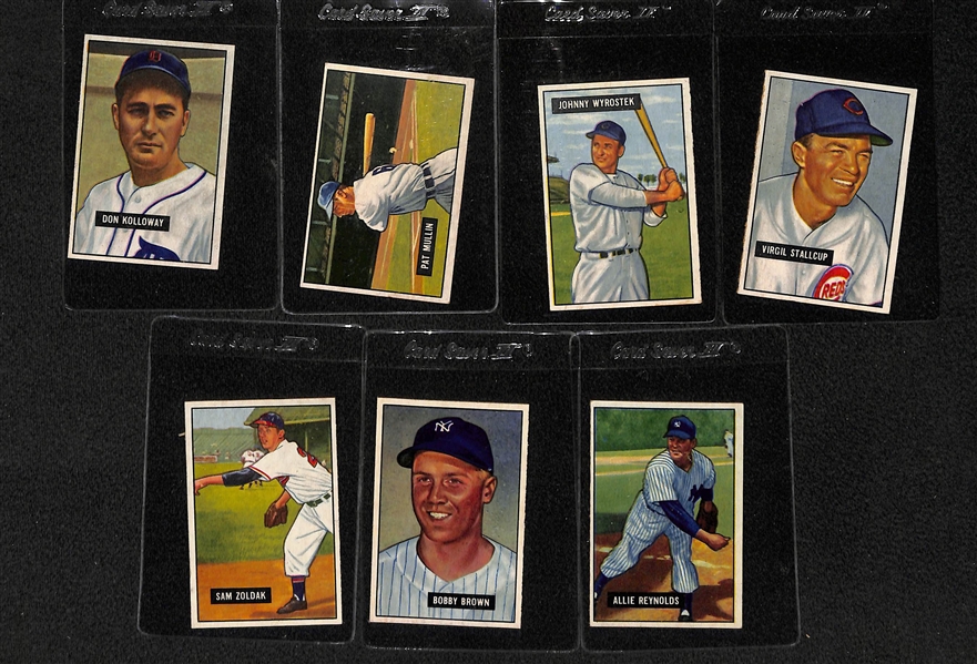 Lot Of 23 1951 Bowman Baseball Cards w. Furillo